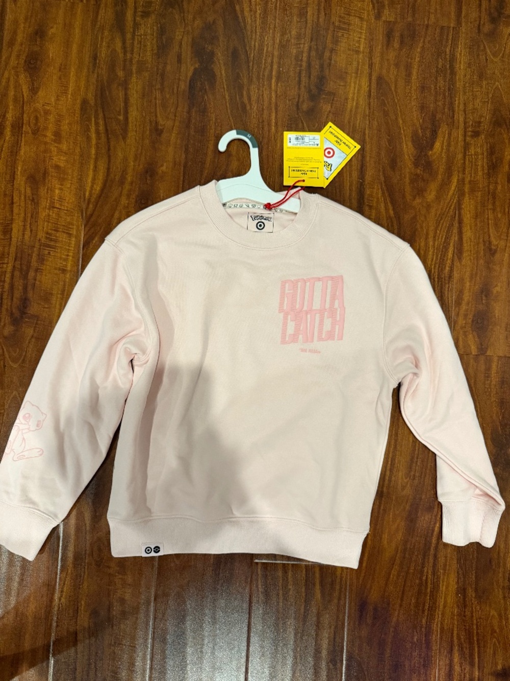Pokemon x Target Mew Pink Crewneck Sweatshirt Youth Medium NWT Target Exclusive